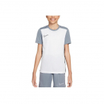 Nike Dri-Fit Academy 25 Sausas Patogus Kvėpuojantis Greitai Džiūstantis Futbolo Mar&scaron;kinėliai Trumpomis Rankovėmis Vaikams Vir&scaron;utiniai Drabužiai Baltas Anglies Juodas Vėsiai Pilkas HJ3716-101 S