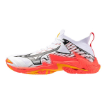 Mizuno Wave Lightning Neo 3 Daybreaker Pack Unisex Bėgimo bateliai Balti Ugnies-Koraliniai Citrusiniai V1GA240298 36.5