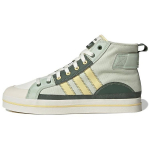 Adidas Neo City Drobės Audinio Odos Neslystantys Dilimui Atsparūs Vidutinio Auk&scaron;čio Ritinėlių Batai Unisex Sportbačiai &Scaron;viesiai Žali GW6748 38⅔