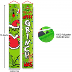 1 rinkinys Grinčo Kalėdų dekoracijų Grinčo verandos ženklas Durų reklaminis skydas Linksmos Grinčmas