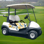 Seat Cover Protection for 2 Person Seats Easy to Install Washable Summer Microfiber Towel Blanket Lemon