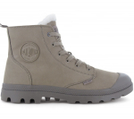 PALLADIUM Pampa HI ZIP WL - Herren Winter Stiefel Boots Gef&uuml;ttert Schuhe Grau 05982-297-M ORIGINAL EU 41 UK 7 pilka spalva
