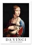 Plakat leonardo da vinci dama z gronostajem 30x40 cm