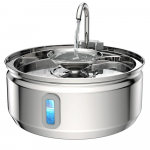 3 l nerūdijančio plieno mai&scaron;ytuvas katėms, matomas vandens lygis, kačių vandens fontanas, itin tylus siurblys, automatinis naminių gyvūnėlių fontano dubuo