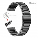 22mm prabangus titano dirželis Huawei Watch5/GT5Pro GT4/4Pro 46 juosta Samsung Watch 46mm 3 45mm apyrankė Amazfit GTR 47mm For Amazfit GTR 4 black