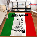 V-Vespa M0t0 3D spausdinimo kilimas svetainei, miegamajam, prie&scaron;kambariui, ilga juostele, neslystantis mink&scaron;tas kilimas, sofos kilimėlis namams, dekoro kilimėlis 50x80cm (20x31in)