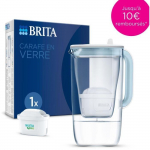 Carafe filtrante en verre BRITA - Model One bleue - Capacit&eacute; 2,5L dont 1,5L d'eau filtr&eacute;e - 1 Cartouche Maxtra Pro All-In-1 incluse mėlyna