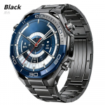 22 mm titano apyrankė HUAWEI WATCH Ultimate 1/2 Buds metalinė prabangi greito atsegimo apyrankė, skirta Huawei Watch 5 4/GT 6 5 4 Pro 3 2 46 mm GT2e GT3 SE 22mm juoda