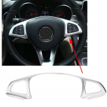 Automobilio Vairaračio Rėmo Apdaila Dekoratyvinis Lipdukas Sidabrinis Chromas Mercedes Benz E W213 C W205 GLC X253 Automobiliui