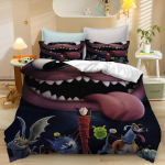 Hotel Transylvania Antklodės užvalkalas Drakula Animacinis mi&scaron;kas Poliesteris Suaugusiųjų dovana 2/3 vnt. Patalynės komplektas EU Single(135*200cm)3pcs