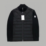 Unisex lengvas žieminis striukė su gobtuvu ir patchwork ra&scaron;tu, prikim&scaron;ta ančių pūkais XL juoda