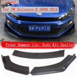 Priekinio lūpos kampų rinkinys 2009-2015 m. Volkswagen Scirocco R Spoileriams (3 dalių rinkinys) Matte Black