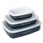 DEAN & DELUCA Emaliuotas indų rinkinys, 3 dalys