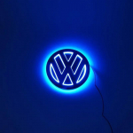 VW GTI GOLF Vožtuvų kotelių dangteliai 2026 Kar&scaron;tas Volkswagen VW Kar&scaron;tos antenos 11cm 5D LED Volkswagen VW logotipo &scaron;viesai, priekinių grotelių logotipo &scaron;viesai