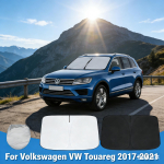 Volkswagen Touareg 2017 2018 2019 2020 2025 priekinio stiklo saulės skydelis Saulės gaudyklė Saulės skydelis Apsauga Sulankstomas Blokuoja UV spindulius Laikykite sidabras