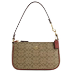 Coach Nolita 19 Classic Monogram Užsegimas užtrauktuku Padengtas drobės ir lygios odos delninė Maža moteri&scaron;ka delninė Chaki spalvos Terakotos CE698-IMS4L Basic Set (Bag+Dust Bag)