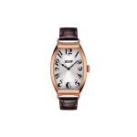 TISSOT Porto Collection kvarcinis mechanizmas moterims, 42,5 mm, sidabrinis ciferblatas, nerūdijančio plieno korpusas, T128.509.36.032.00 Brown Strap