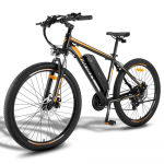 Elektrinis dviratis Fafrees F28 MT 27,5 Variklis 250W Miesto elektrinis dviratis 48V 14,5AH Didžiausias greitis 25Km/h Shimano 21 pavara juoda/oranžinė