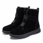 Dirbtinio zom&scaron;o storinti pliu&scaron;iniai sniego batai moterims Žieminiai didelio dydžio &Scaron;ildantys čiurnos batai Moteri&scaron;ki neslystantys platforminiai medvilne pamink&scaron;tinti batai 36 juoda