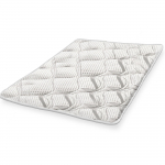 The White Stone Kvėpuojantis čiužinio vir&scaron;us, auk&scaron;tis 5 cm | Ergonomi&scaron;kas čiužinio korektorius | Mink&scaron;tas pluo&scaron;to užpildas 80 x 190 cm balta