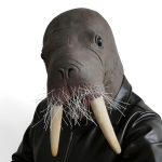Nauja gyvūno latekso kaukė ruonis jūrų vėplys kostiumo galvos apdangalas Helovinas juokingas rekvizitas Sea Lion