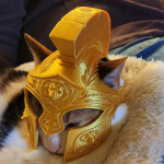 Smagus Katės &Scaron;almas Romėnų Kariūno Stiliaus Augintinio Galvos Apdangalas Augintinio Reikmenys Augintinio Cosplay Foto Rekvizitas Lengvas Patvarus 3D Spausdintas Augintiniui Saugus &Scaron;almas brown
