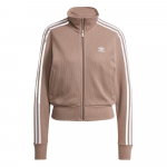 Adidas Firebird Klasikinis megztas sportinis džemperis Moteri&scaron;kas Mink&scaron;tas Komfortas Kasdienis Laisvalaikio Sportinis Vir&scaron;utinis drabužis Trace Brown JD4604 M