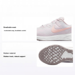 Nike Revolution 6 Next Nature &Scaron;viesiai violetinės &scaron;ampano spalvos moteri&scaron;ki sportbačiai Violetiniai balti DC3729-500 40