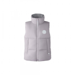 Canada Goose Everett serijos Pastelinė kolekcija Vėjui ir vandeniui atspari vientisos spalvos logotipo dėmė stovimas apykaklė pūkinė liemenė unisex liemenė Levandų 2614MB1-1255 S