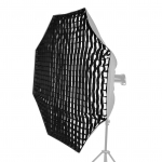 140 cm / 55 colių fotografijos a&scaron;tuonkampis &bdquo;Softbox&ldquo; tinklelis, juodas korio tinklelis &bdquo;Softbox&ldquo; at&scaron;vaitas portretas juoda