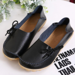 Moteri&scaron;ki batai su platforma Natūralios odos mamos batai Suvarstomi Reguliuoti sandarumą Retro Patogūs vaik&scaron;čioti neslystantys didelio dydžio batai 41 juoda