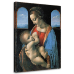 Spaudinys ant drobės REPRODUKCIJA Madonna Litta - Da Vinci