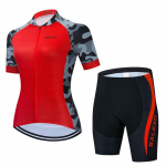 Kamufliažas, 2025 m. dviračių mar&scaron;kinėliai trumpomis rankovėmis, moteri&scaron;kas vasaros orui laidus dviračių uniforma MTB dviratininkų apranga Maillot Ropa M