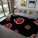 Anime Naruto neslystantys kilimėliai svetainei Patogus kilimas Mink&scaron;tas grindų kilimėlis Miegamojo kilimėlio plotas Kilimėlis namams Didelis pūkuotas kilimėlis 160cm x 230cm