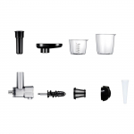 Lėtaeigis sulčiaspaudės priedas KitchenAid SM-50BC SM-50R SM-50TQ SM-50BL SM-50BK stacionariam mai&scaron;ytuvui spiralinis lėtaeigis filtras
