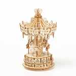 3D medinė dėlionė apžvalgos ratas dėlionės moliūgų vežimėlis, savaime surenkama karuselė, modelis &bdquo;pasidaryk pats&ldquo; žaislų medžio dirbinių rinkinys