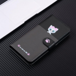 Puikus animacinių filmų gyvūnai Pet PU odinis magnetinis piniginės dėklas, skirtas iPhone Samsung Xiaomi Google SONY Motorola stovo laikiklio atverčiamas dėklas su dirželiu iPhone 15 &scaron;viesiai mėlyna spalva