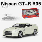 1/36 skalės Welly Nissan GT-R R35 lydinio automobilio modelis, metaliniai žaislai 1/36- 11.8x4.7x3.5cm