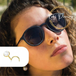 KODY PIERCING 9K GOLD lenktas strypas su natūraliais perlais