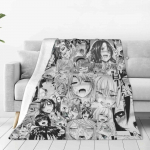 Aygo Hentai Anime Veidas Visų Dydžių Mink&scaron;tas Užvalkalas Antklodė Namų Dekoravimas Pataliukai Aygo Hentai Anime Mergina 75x100cm (30x40inch)