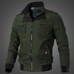 Vyri&scaron;ka striukė Laisvalaikio madinga vir&scaron;utinė striukė Vyri&scaron;ka striukė Vyri&scaron;ka 2022 m. pavasario ruduo Nauja &bdquo;Stand Up Slim Military Bomber&ldquo; striukė vyrams XL armijos žalia spalva
