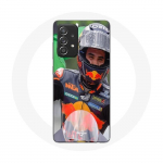 Coque - maniacase - Samsung Galaxy A52 - Souple - Noir - Moto GP Podium KTM juoda