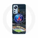 Coque Xiaomi 12X psg logo stade nuit tour eiffel