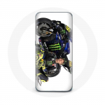 Coque pour Samsung Galaxy A3 2016 Valentino Rossi Pilote de vitesse fond blanc