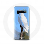 Coque pour Samsung Galaxy S10 Edge Cacato&egrave;s Perroquets blanc Oiseaux