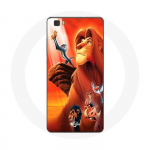 Coque pour Huawei P8 Le Roi Lion Simba et Mufasa