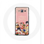 Coque pour Samsung Galaxy J3 2016 Demon slayer merry christmas affiche Anime Manga