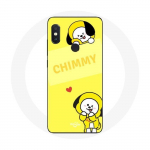 Coque pour Xiaomi Redmi Note 5 AI Dual Camera BTS Bangtan BT21 Chimmy Jimin Fond Jaune