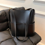 Moteri&scaron;kas krep&scaron;ys Fashion Trend Auk&scaron;tos tekstūros didelės talpos dizaino Sense pečių krep&scaron;ys Crossbody Bucket Bag One Size