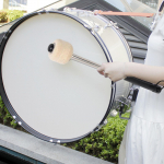 Vilnos vėlimo galvutės būgno plaktukas instrumento dalis Ne&scaron;iojami mu&scaron;amieji lazdelės, neslystančios būgnų lazdelės